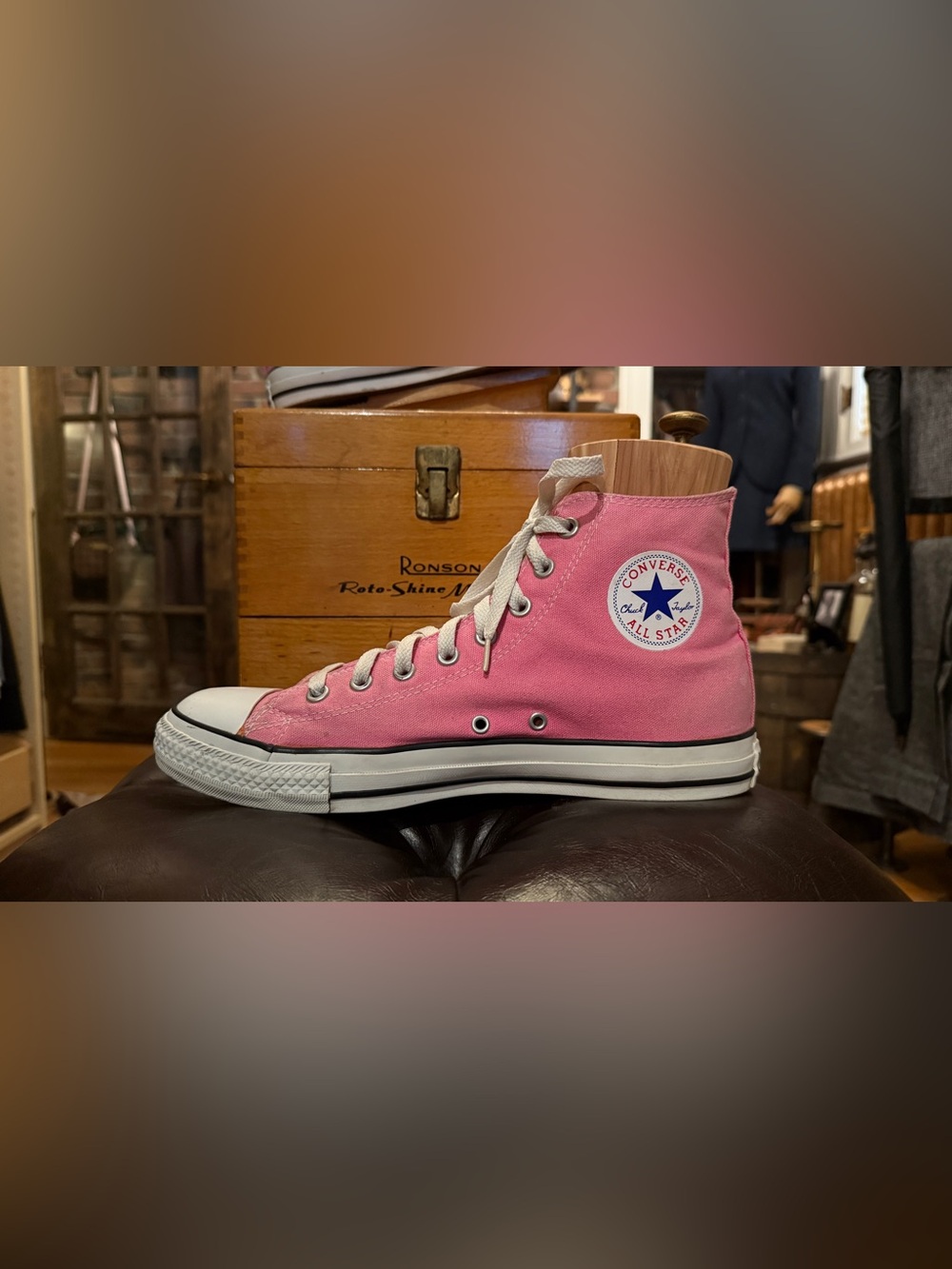 Converse Pink High-Top Canvas Sneakers
